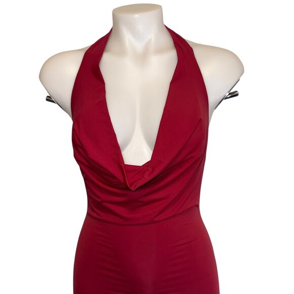 New BNWT Sasha Therese Harper Burgundy Maxi Dress Size Small - Picture 8 of 16